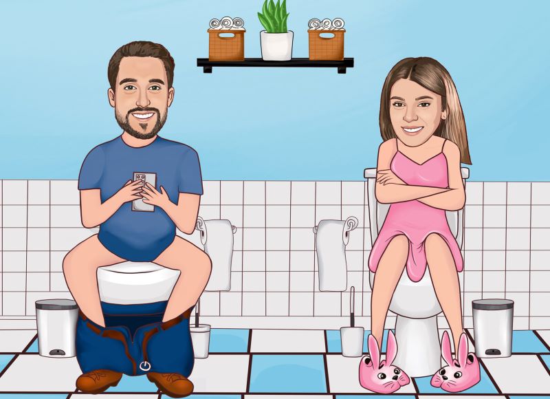שלט לשירותים
